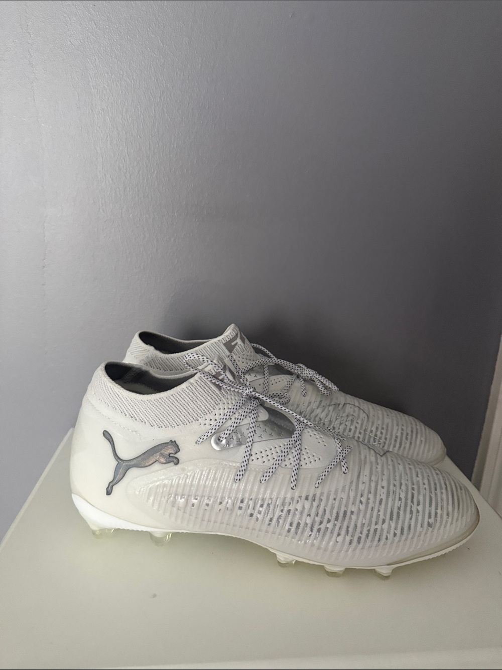 PUMA Future Ultimate 8 FG Soccer Cleats - White | Men’s Size 11